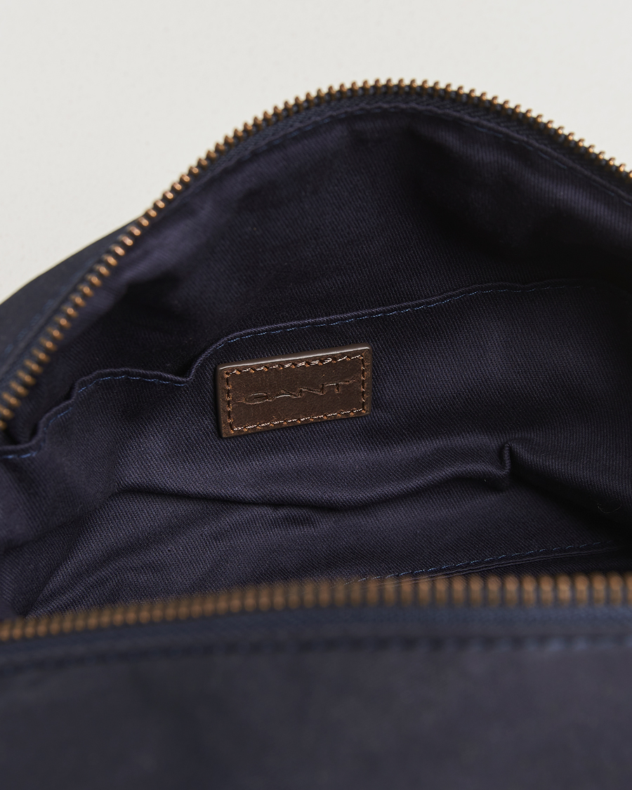 Heren | Tassen | GANT | Waxed Cotton Washbag Evening Blue