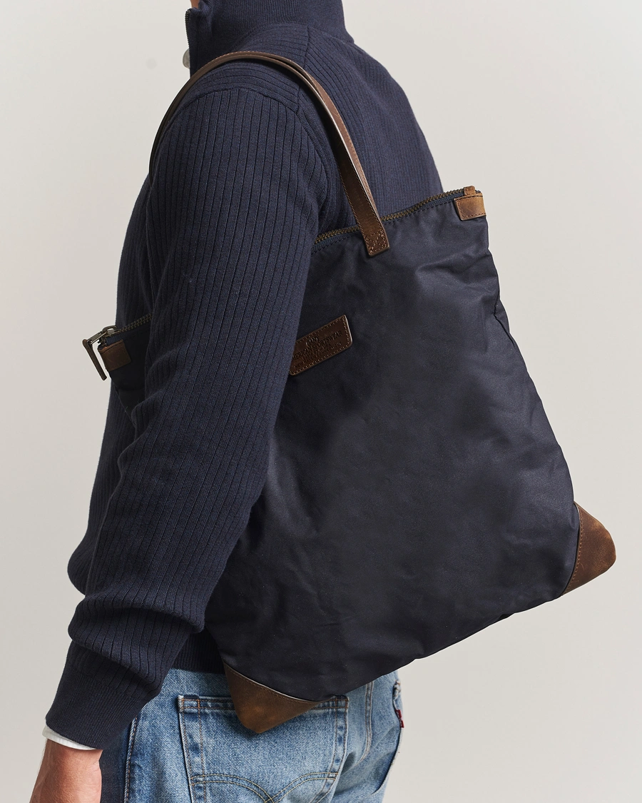 Heren | Tassen | GANT | Waxed Cotton Tote Bag Evening Blue