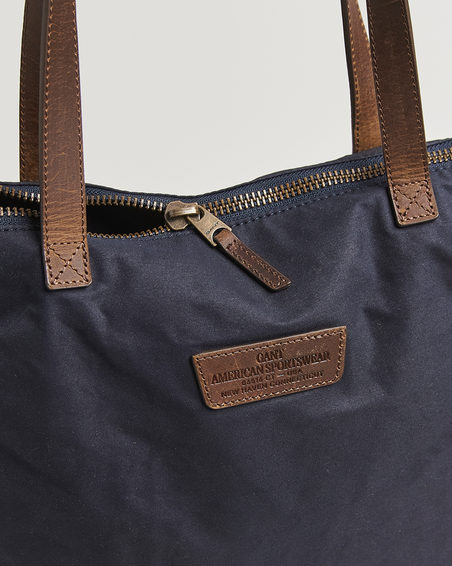 Heren | Tassen | GANT | Waxed Cotton Tote Bag Evening Blue