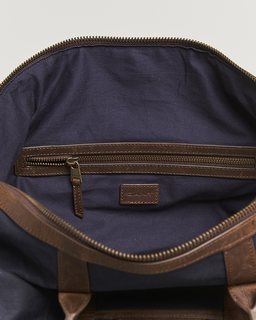 Heren | Tassen | GANT | Waxed Cotton Duffle Bag Evening Blue