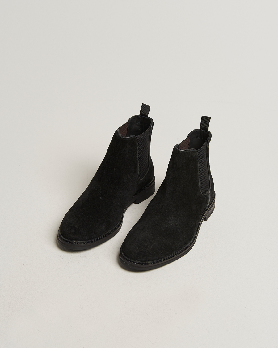 Heren | Laarzen | GANT | Bidford Suede Chelsea Boot Black