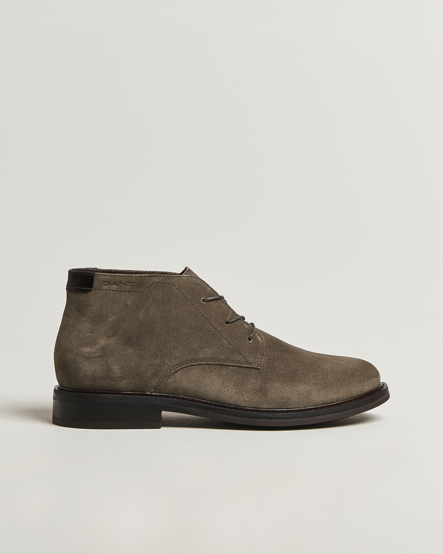 Heren | Laarzen | GANT | St Fairkon Suede Chukka Boot Dark Taupe