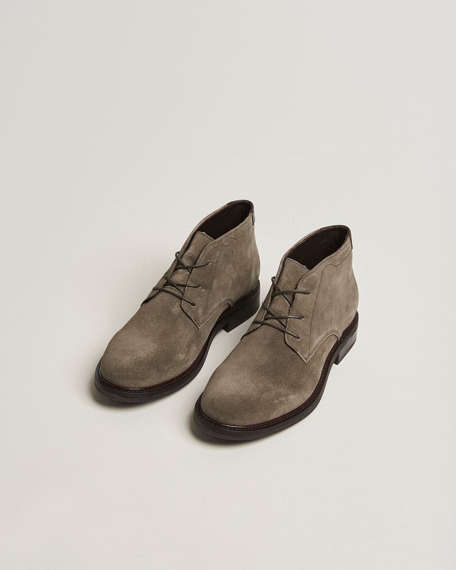 Heren | Laarzen | GANT | St Fairkon Suede Chukka Boot Dark Taupe