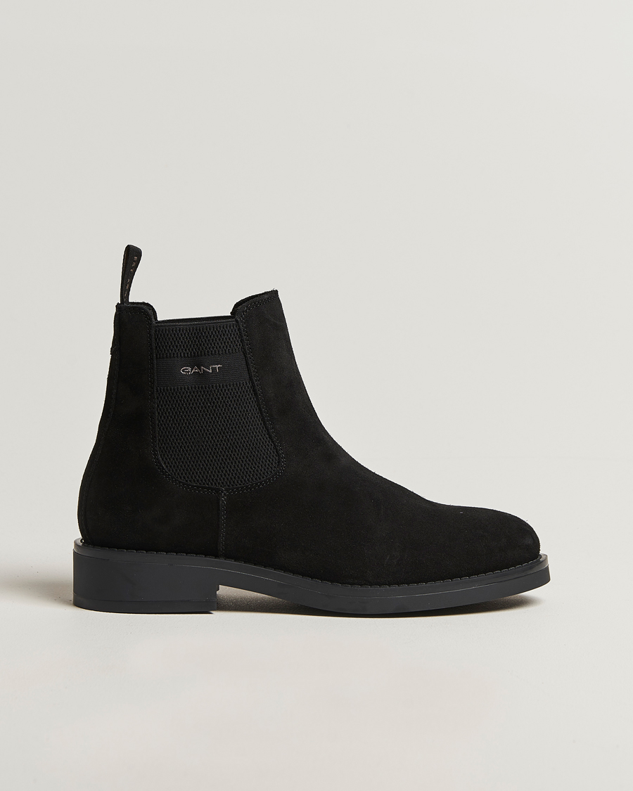 Heren | Laarzen | GANT | Prepdale Suede Chelsea Boot Black