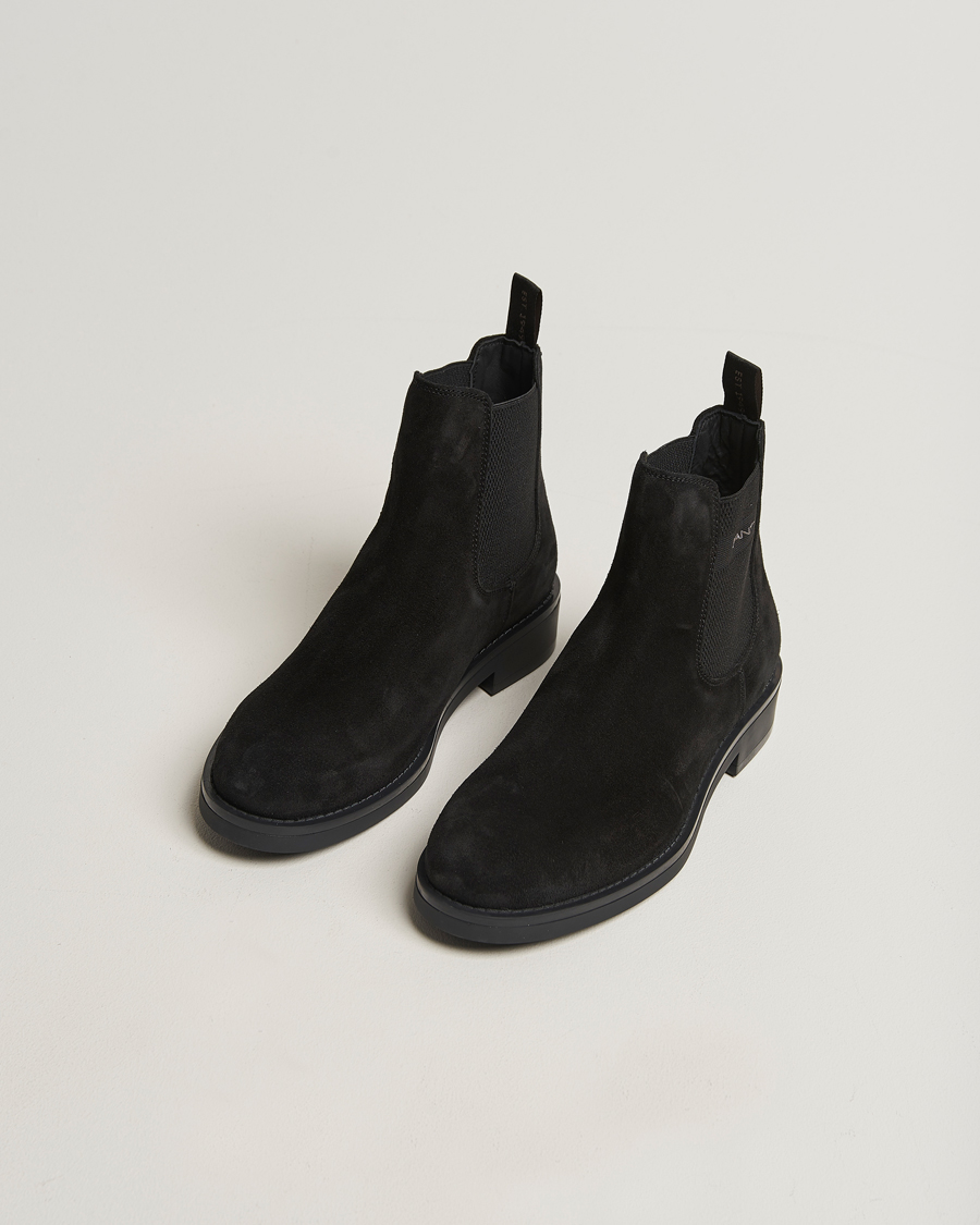 Heren | Laarzen | GANT | Prepdale Suede Chelsea Boot Black