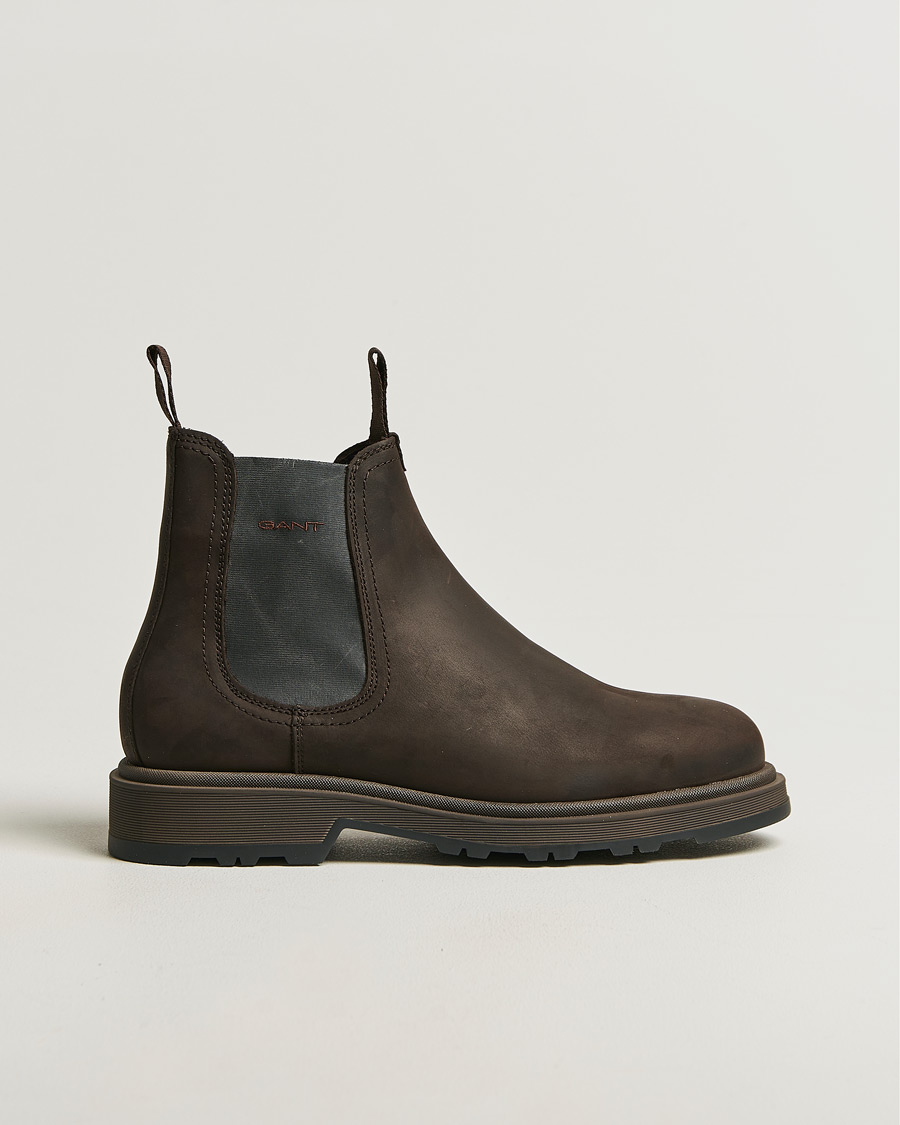 Heren | Laarzen | GANT | Blisdor Rough Leather Chelsea Boot Dark Brown