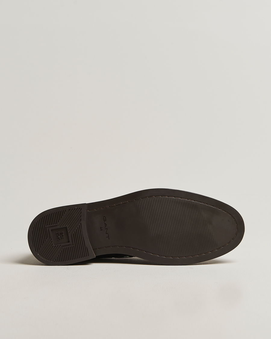 Heren | Instappers | GANT | Lozham Leather Tassle Loafer Dark Brown