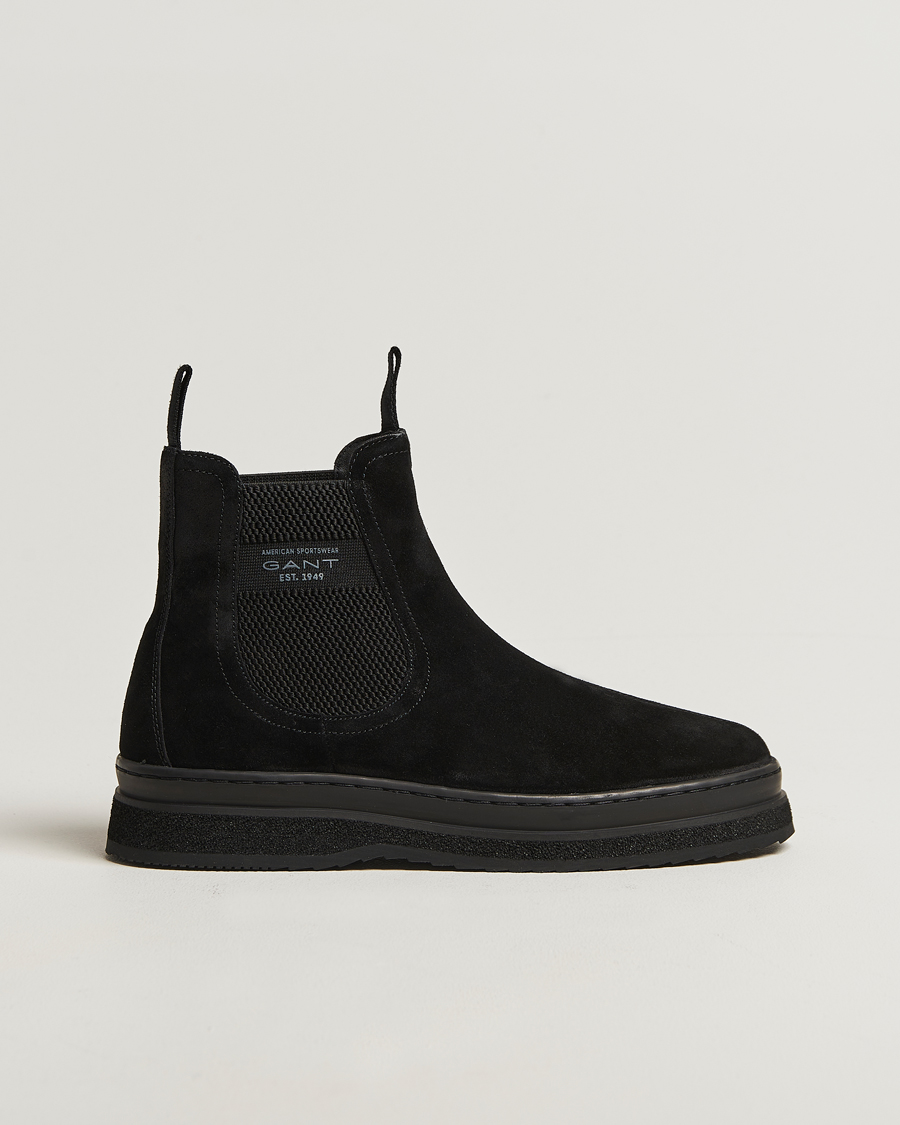 Heren | Laarzen | GANT | Blistown Shearling Suede Chelsea Boot Black