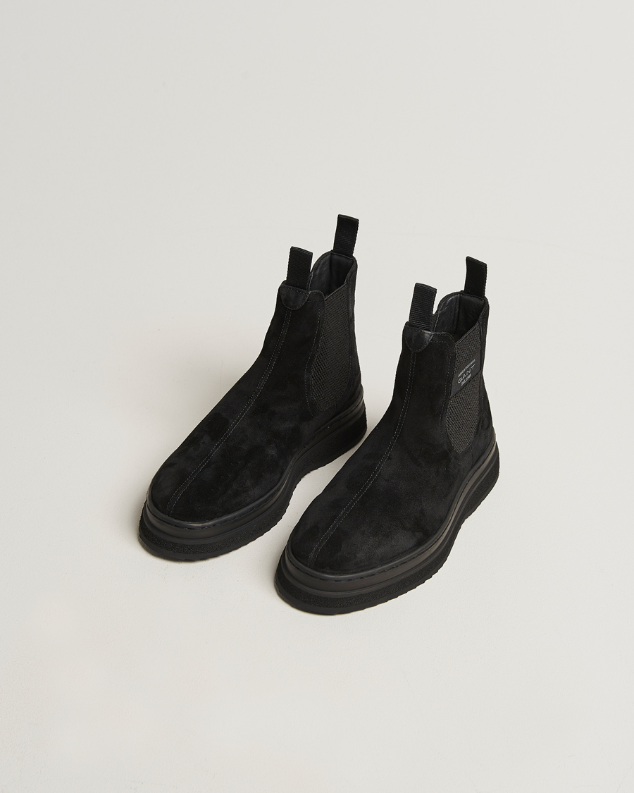 Heren | Laarzen | GANT | Blistown Shearling Suede Chelsea Boot Black
