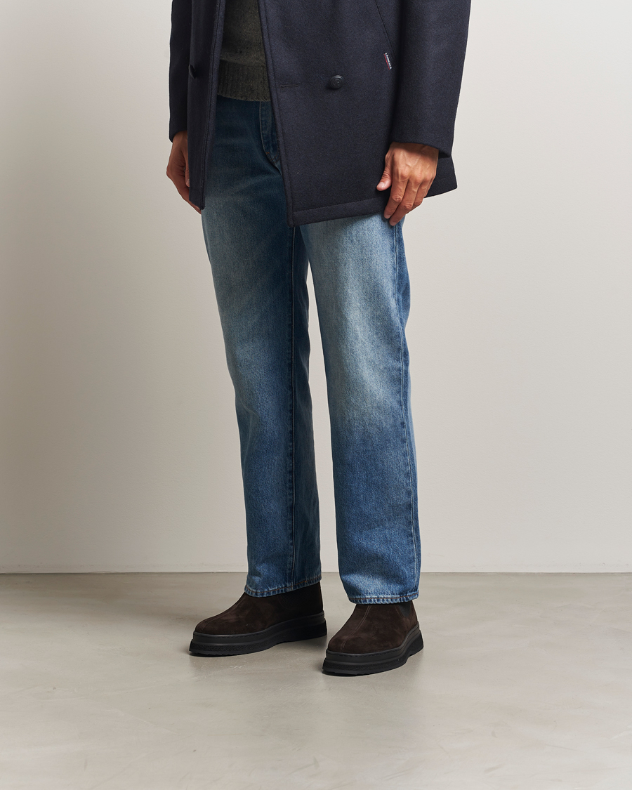 Heren | Laarzen | GANT | Blistown Shearling Suede Chelsea Boot Espresso Brown