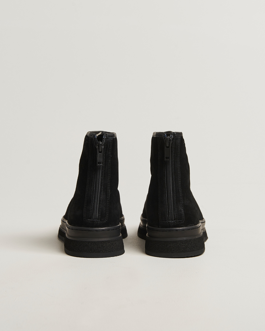 Heren | Laarzen | GANT | Blistown Shearling Suede Curling Boot Black