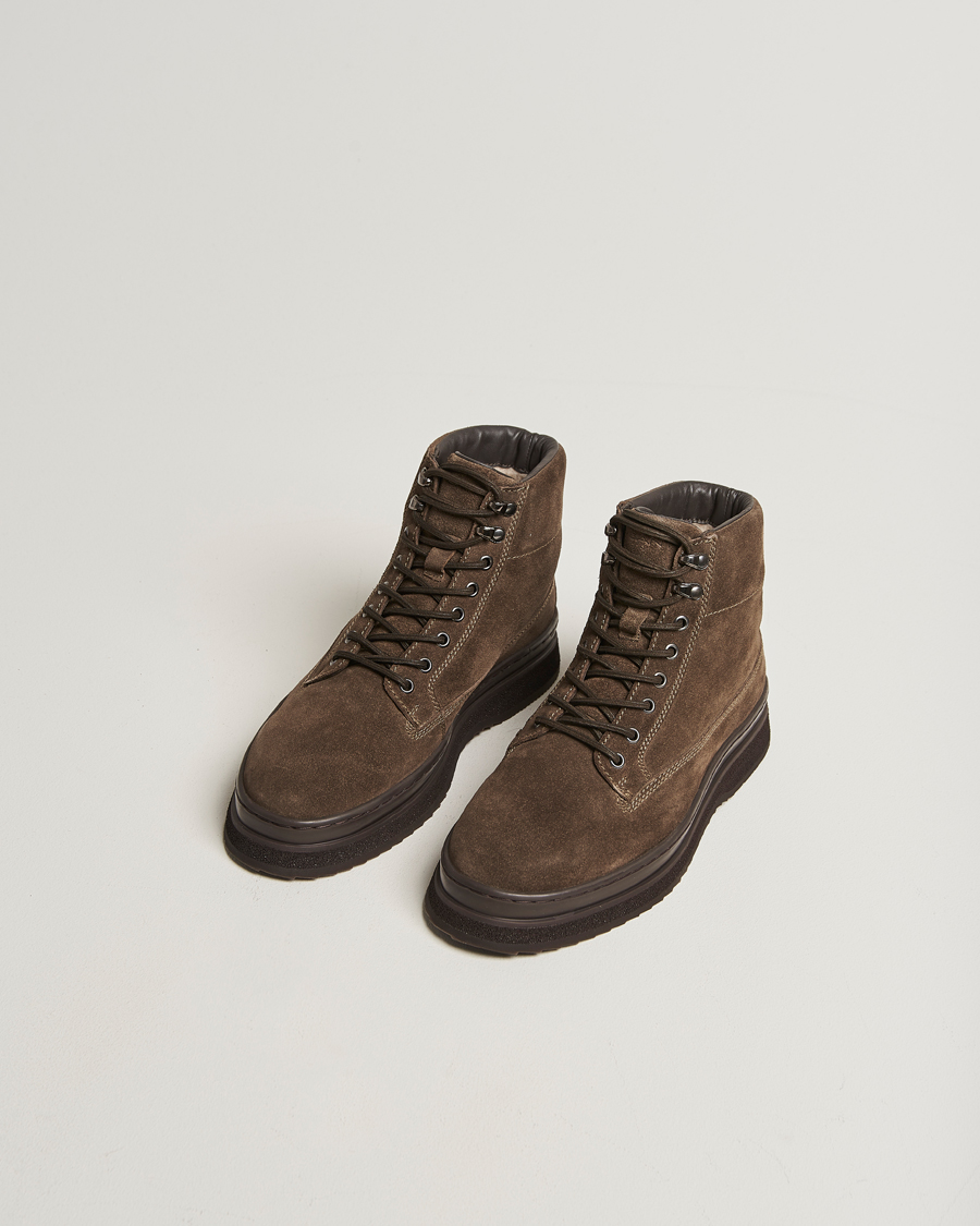 Heren | Laarzen | GANT | Blistown Shearling Suede Boot Desert Brown