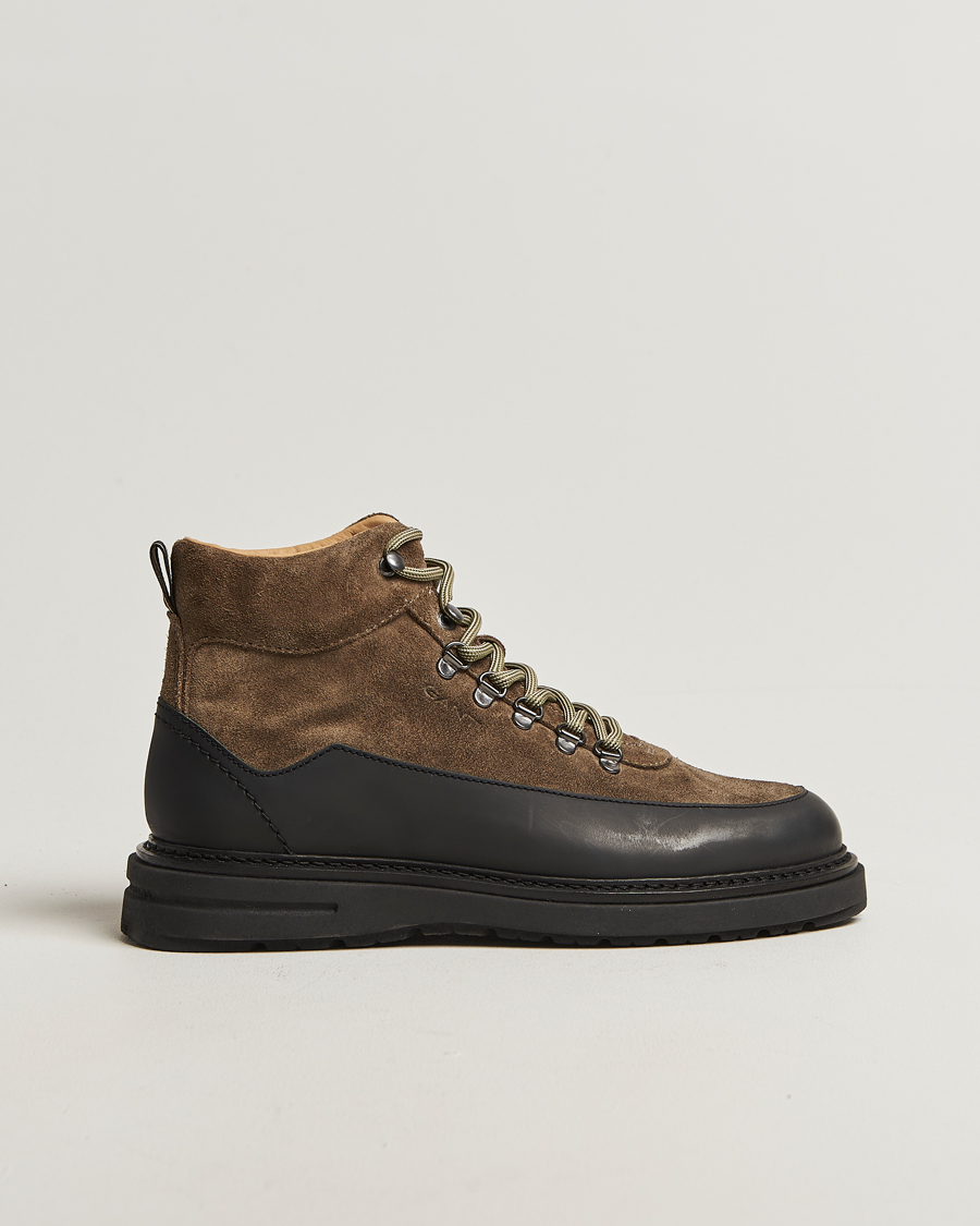 Heren | Laarzen | GANT | Hillprep Suede Boot Dark Olive