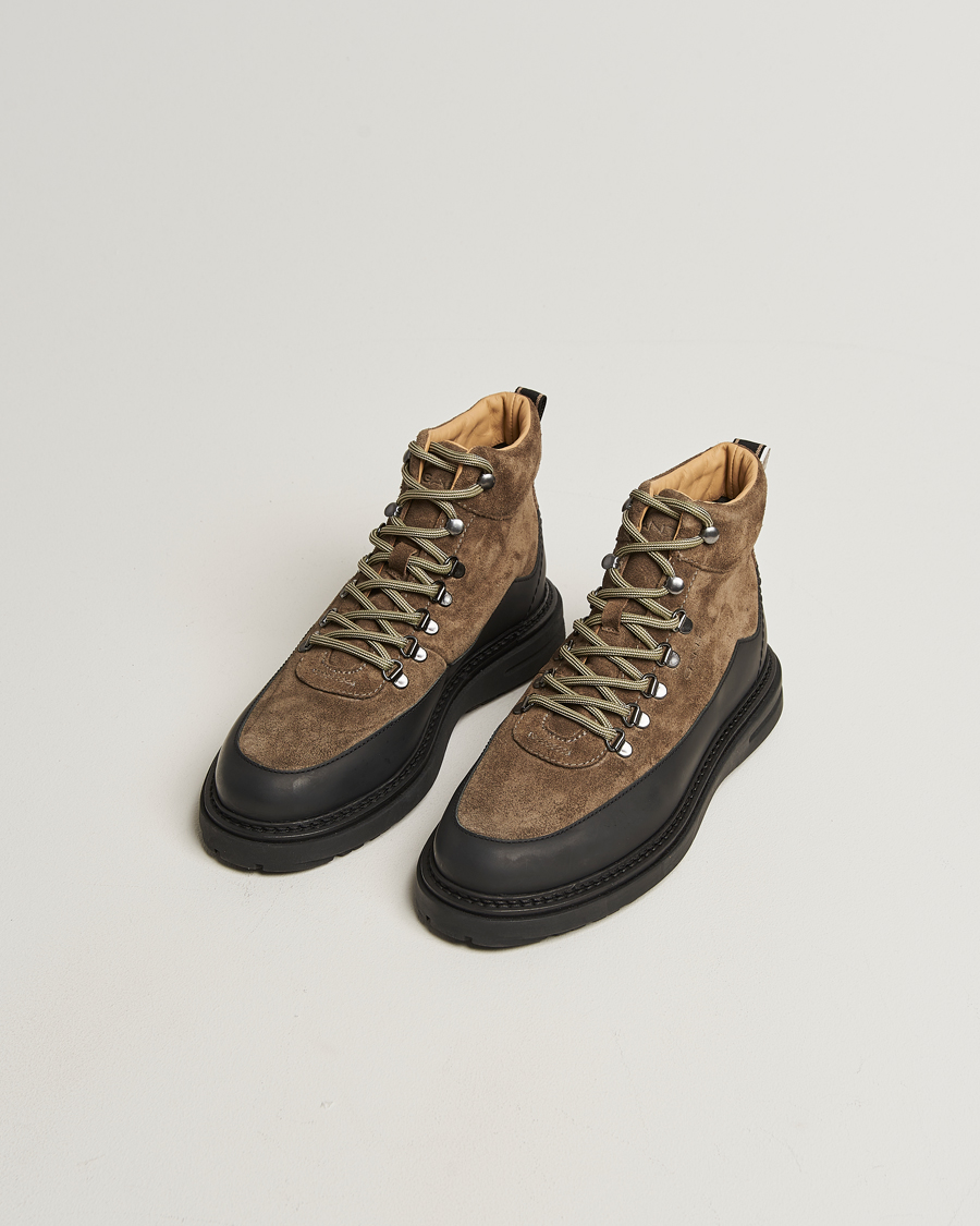 Heren | Laarzen | GANT | Hillprep Suede Boot Dark Olive