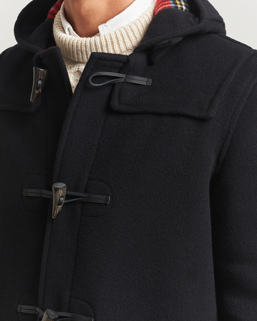 Heren | Jassen | Gloverall | Mid Length Duffle Coat Navy/Dress Gordon