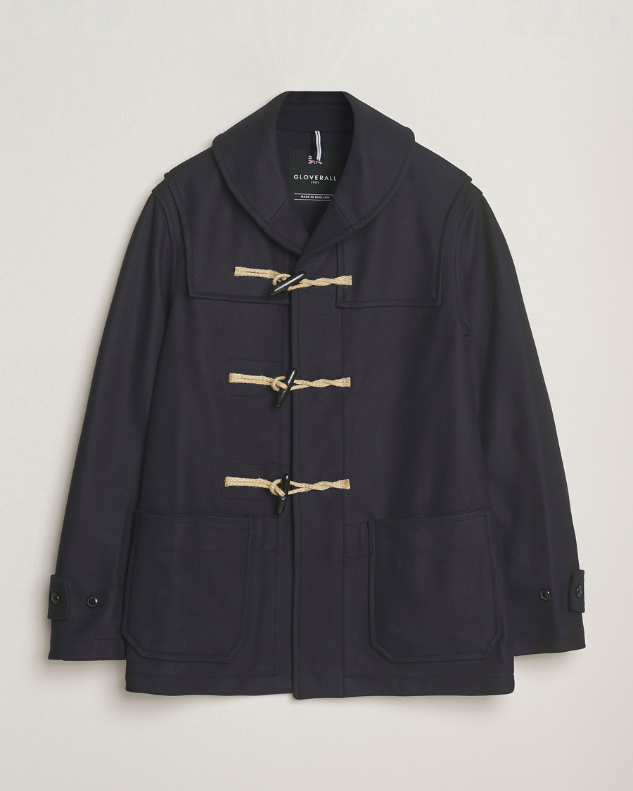 Heren | Jassen | Gloverall | Shawl Collar Duffle Jacket Navy