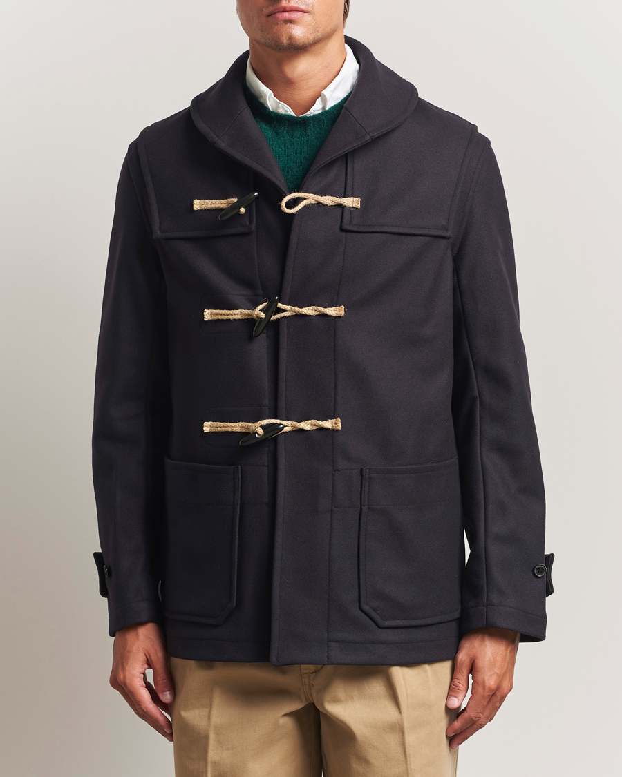 Heren | Jassen | Gloverall | Shawl Collar Duffle Jacket Navy