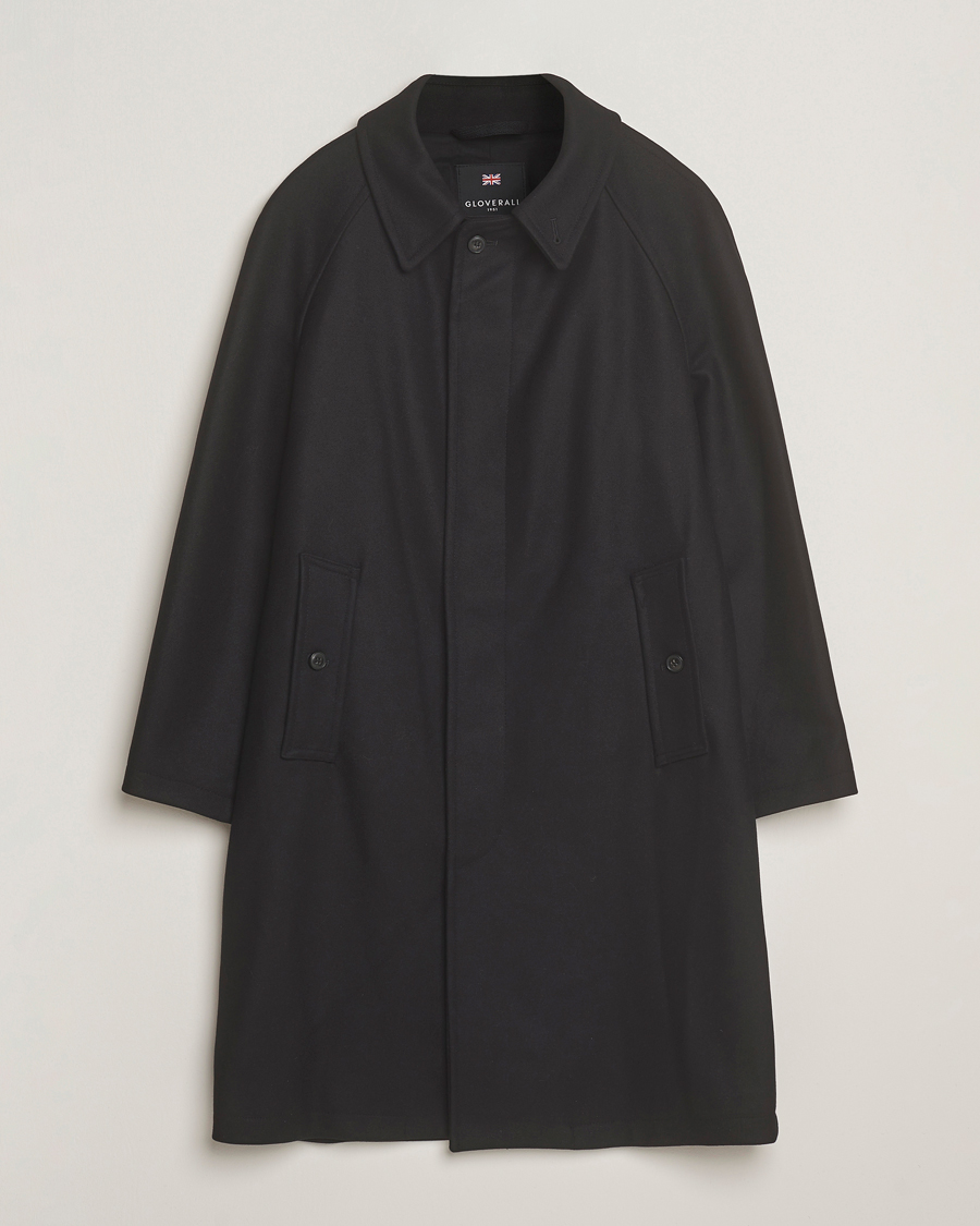 Heren | Jassen | Gloverall | Wool Mac Coat Black