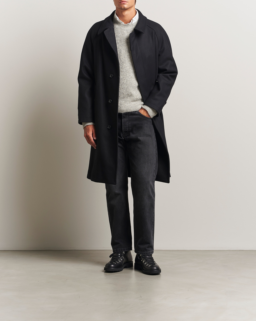 Heren | Jassen | Gloverall | Wool Mac Coat Black