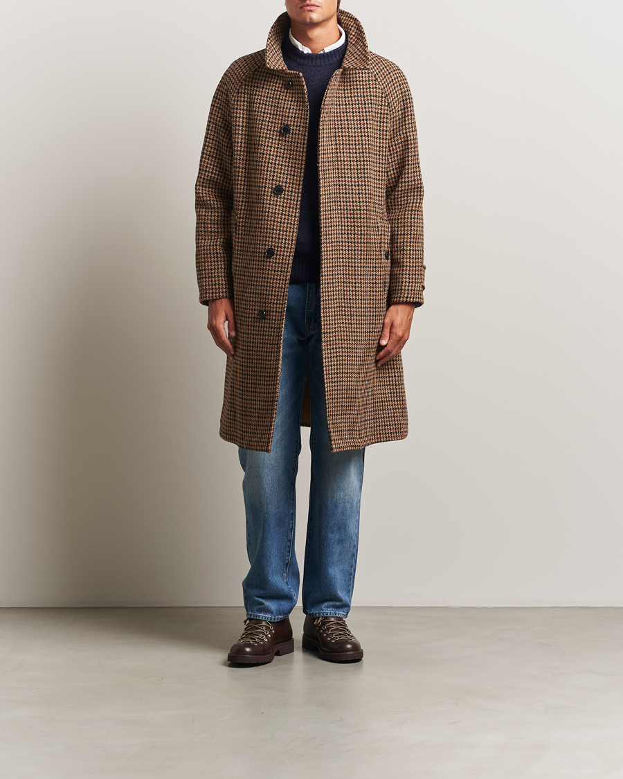 Heren | Jassen | Gloverall | Harris Tweed Mac Coat Brown