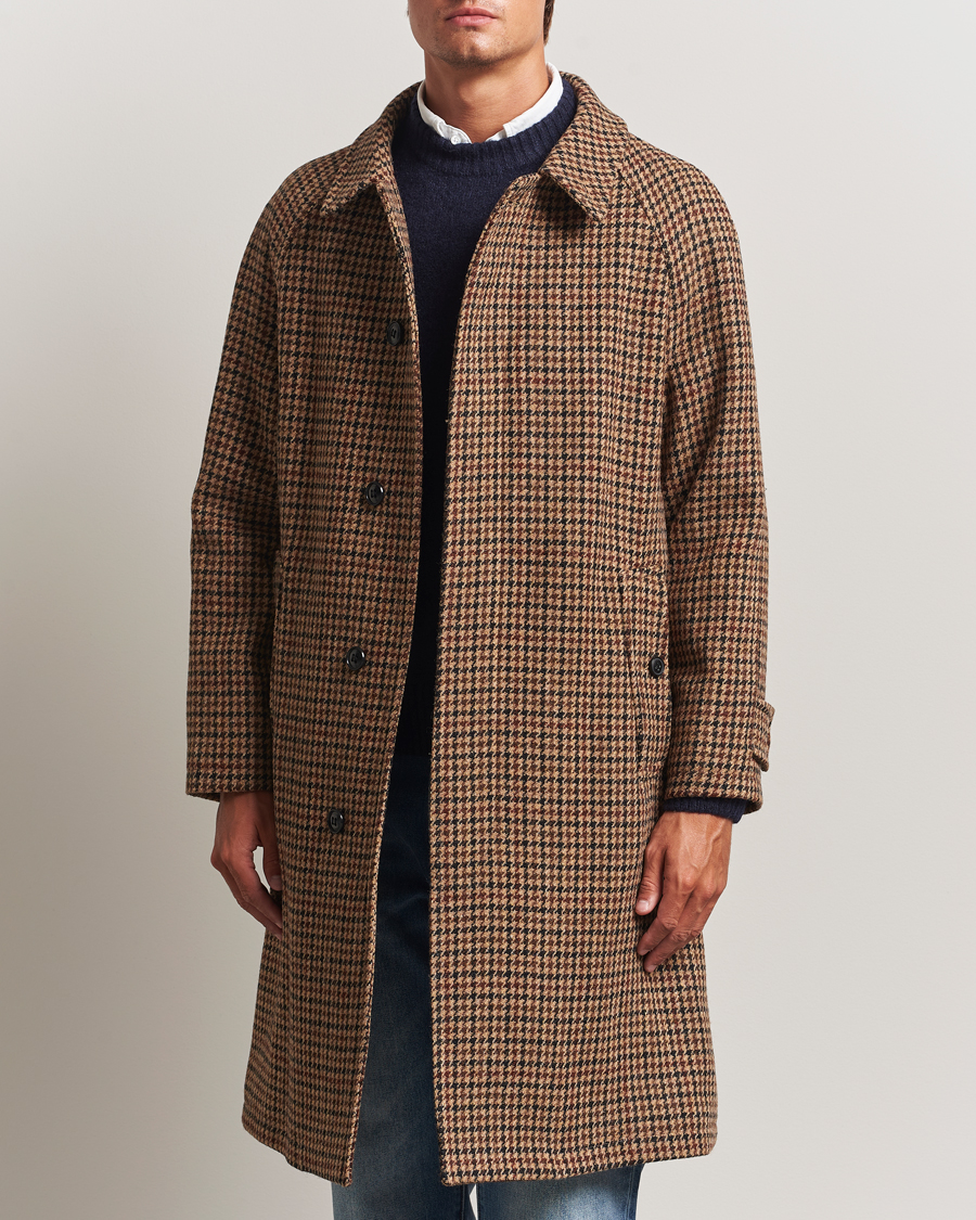 Heren | Jassen | Gloverall | Harris Tweed Mac Coat Brown