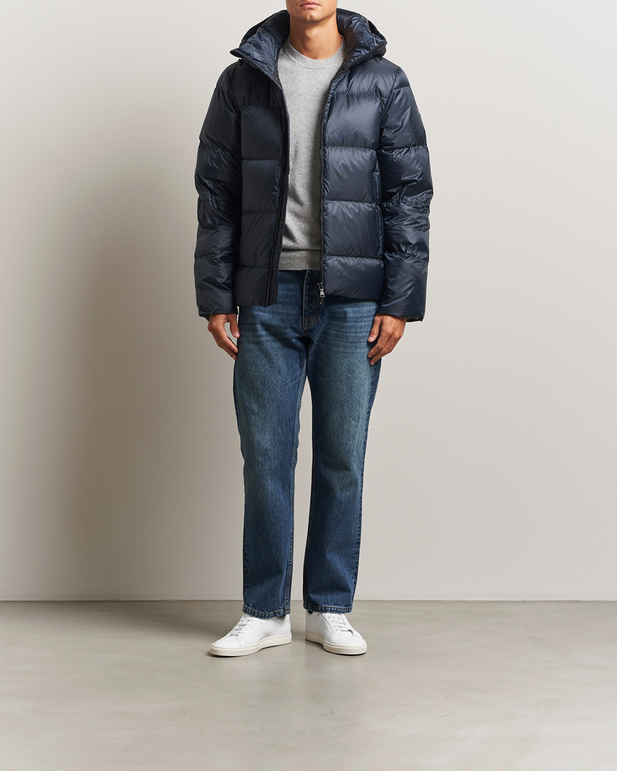 Heren | Jassen | J.Lindeberg | Daryl Down Hooded Jacket Navy
