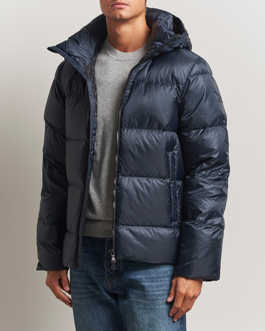Heren | Jassen | J.Lindeberg | Daryl Down Hooded Jacket Navy