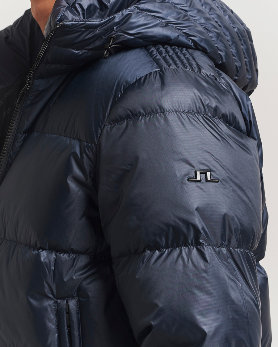 Heren | Jassen | J.Lindeberg | Daryl Down Hooded Jacket Navy