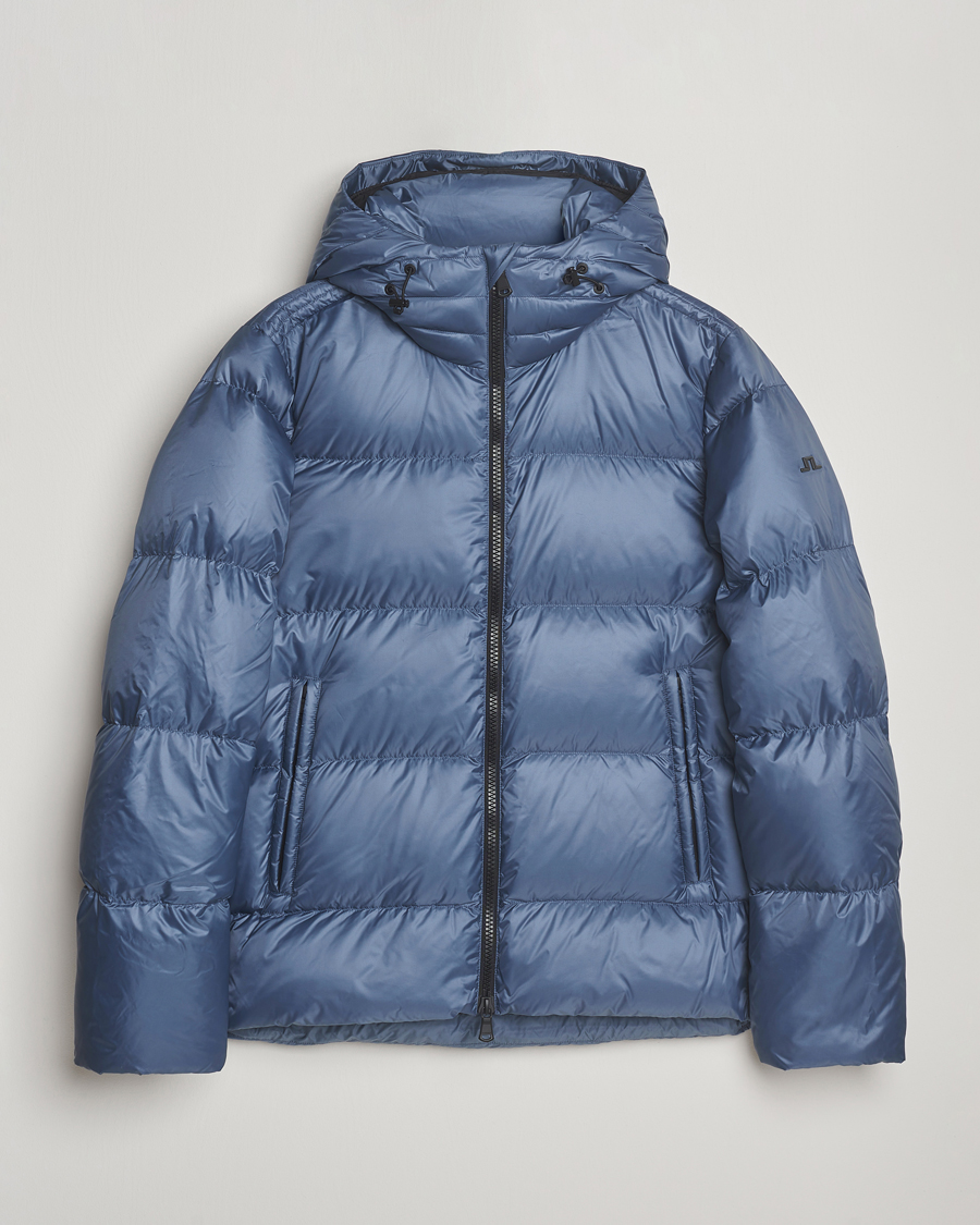 Heren | Jassen | J.Lindeberg | Daryl Down Hooded Jacket Vintage Indigo