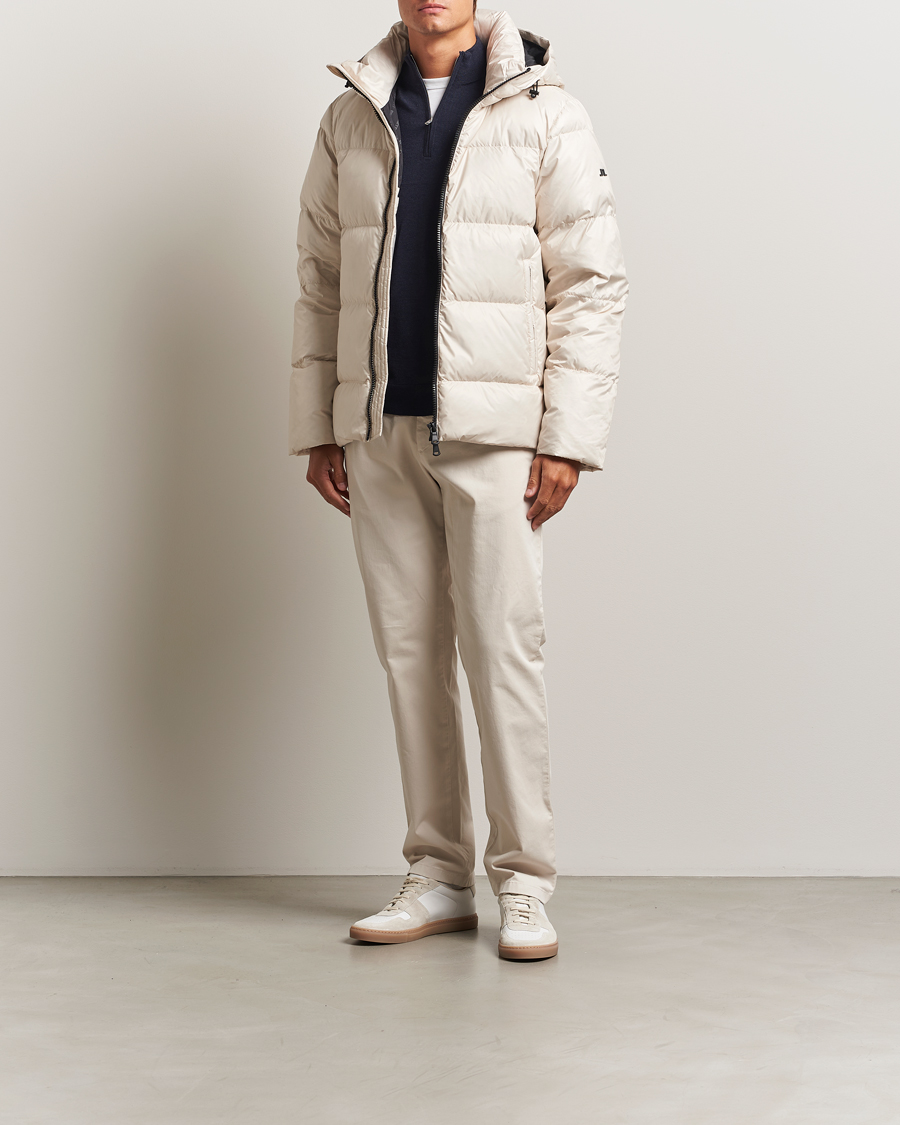 Heren | Jassen | J.Lindeberg | Daryl Down Hooded Jacket Moonbeam