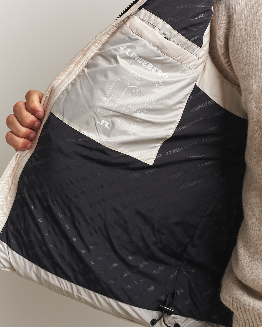 Heren | Jassen | J.Lindeberg | Daryl Down Hooded Vest Moonbeam