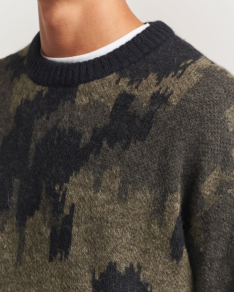 Heren | Truien | J.Lindeberg | Nate Graphic Jaquard Knitted Sweater Forest Green