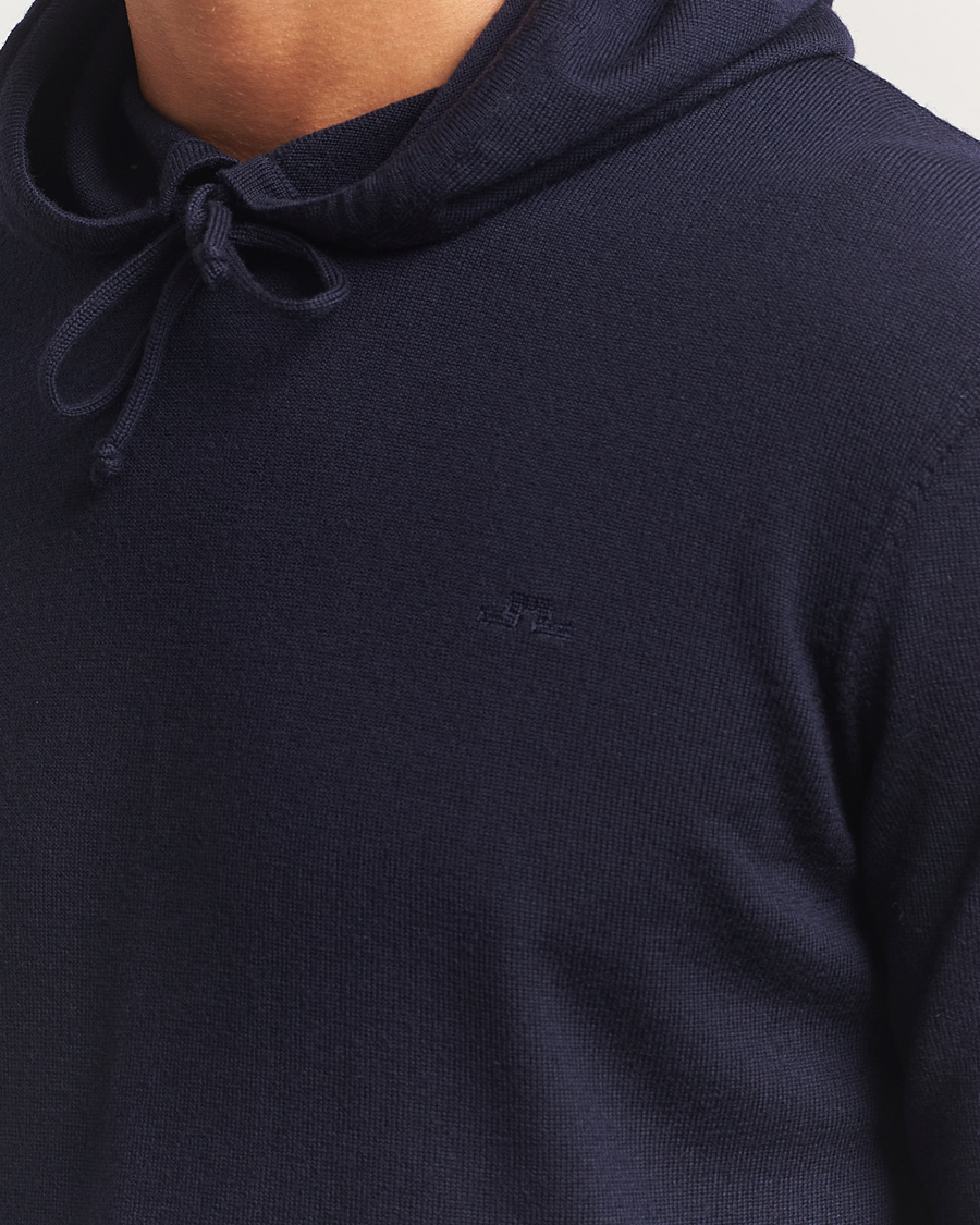Heren | Truien | J.Lindeberg | Karl Merino Hoodie Navy