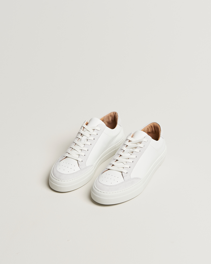 Heren | Sneakers | J.Lindeberg | Art Signature Leather/Suede Sneaker White