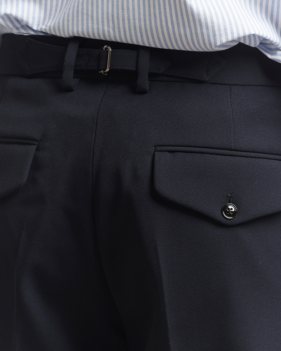 Heren | Broeken | NN07 | Justin Double Pleated Suit Trousers Deep Navy