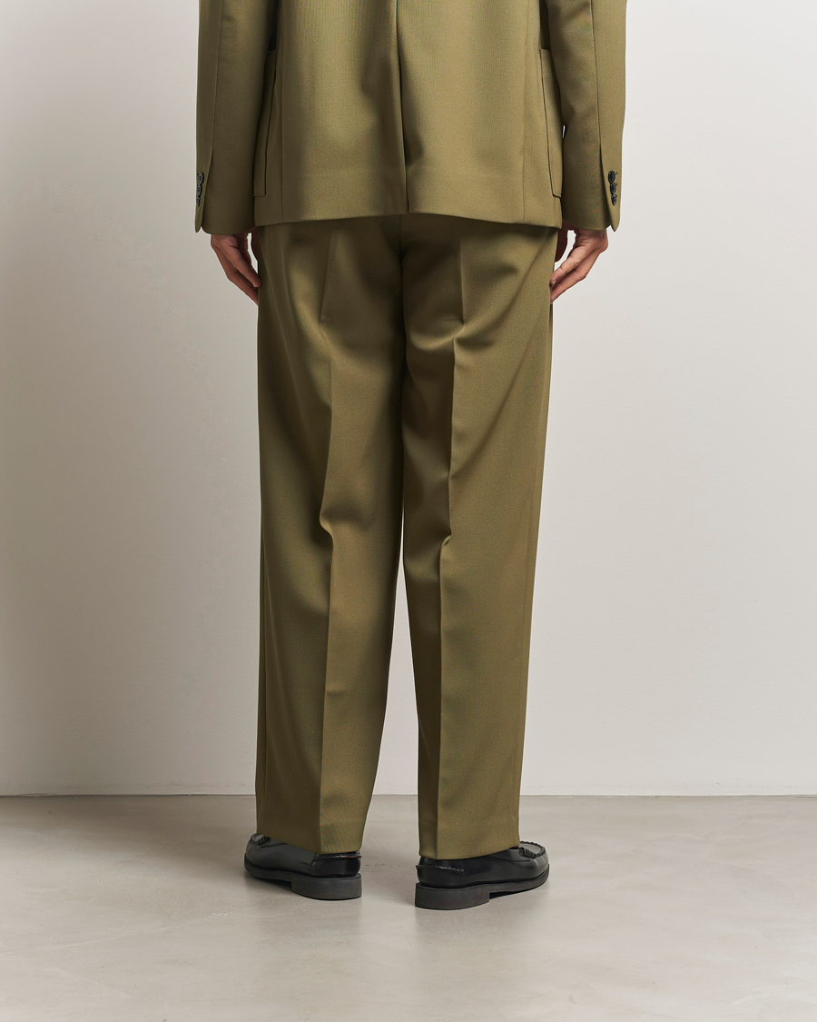 Heren | Broeken | NN07 | Justin Double Pleated Suit Trousers Firene Green