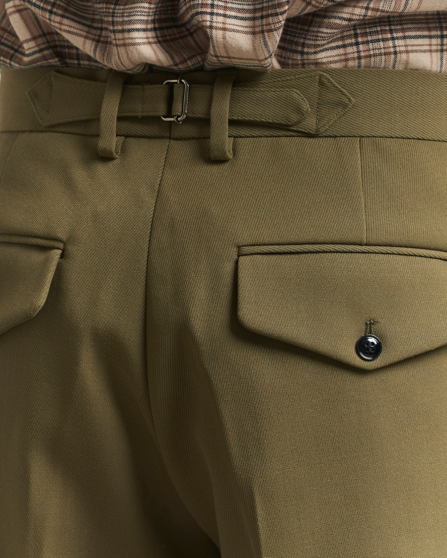 Heren | Broeken | NN07 | Justin Double Pleated Suit Trousers Firene Green