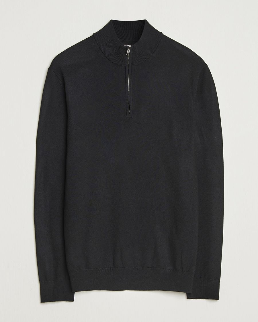 Heren | Truien | NN07 | Sergio Merino Half Zip Black