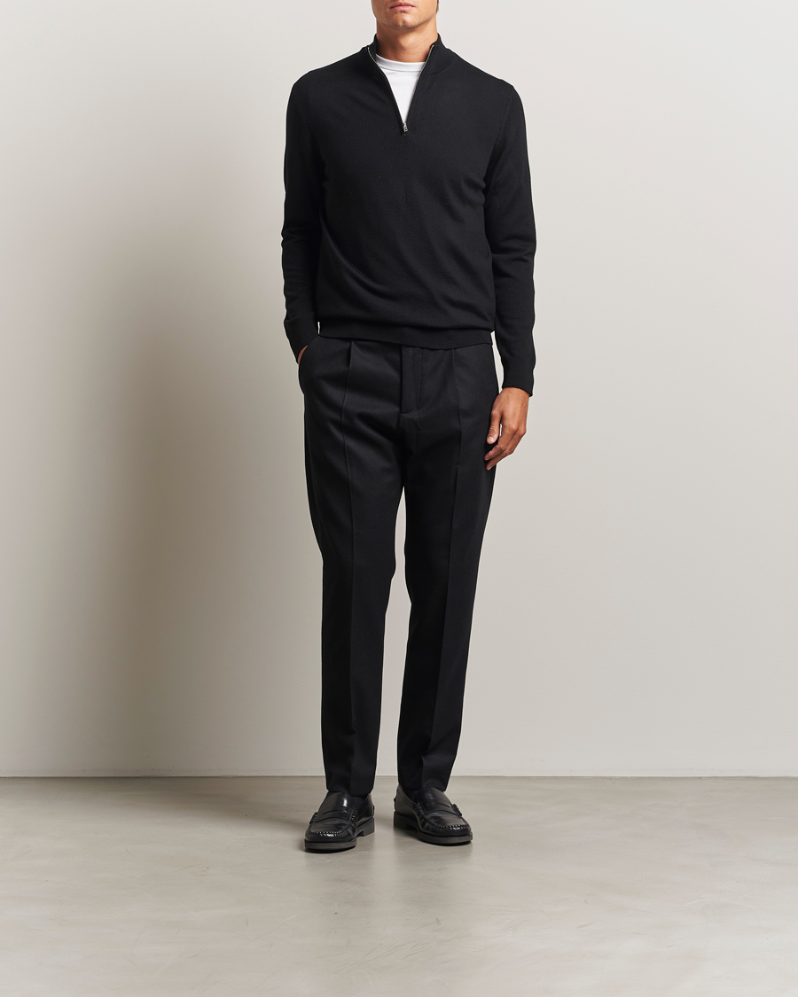 Heren | Truien | NN07 | Sergio Merino Half Zip Black