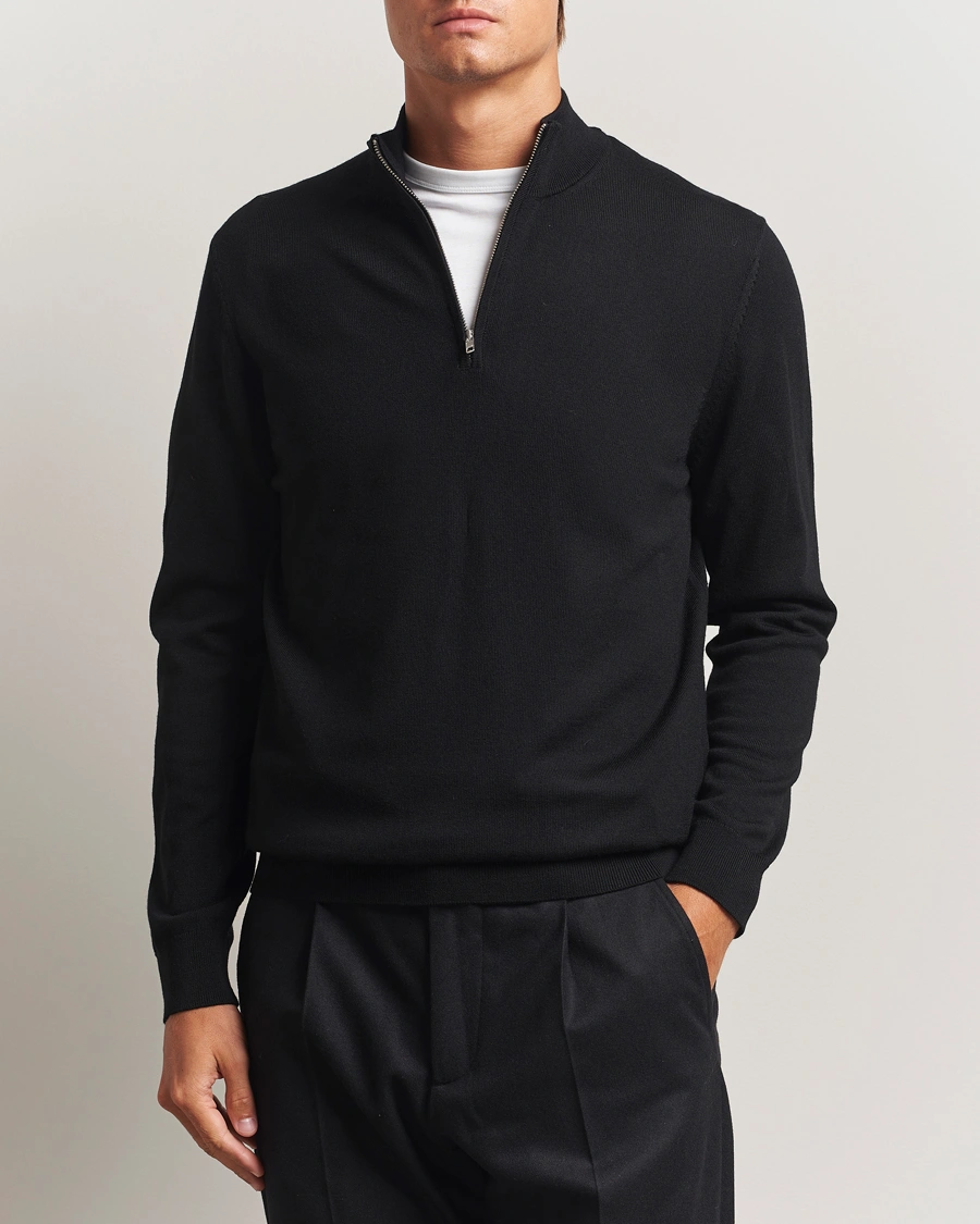 Heren | Truien | NN07 | Sergio Merino Half Zip Black