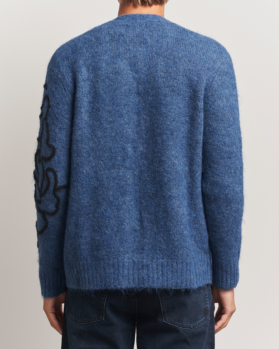 Heren | Truien | NN07 | Kyle Alpaca Knitted Cardigan Denim Blue