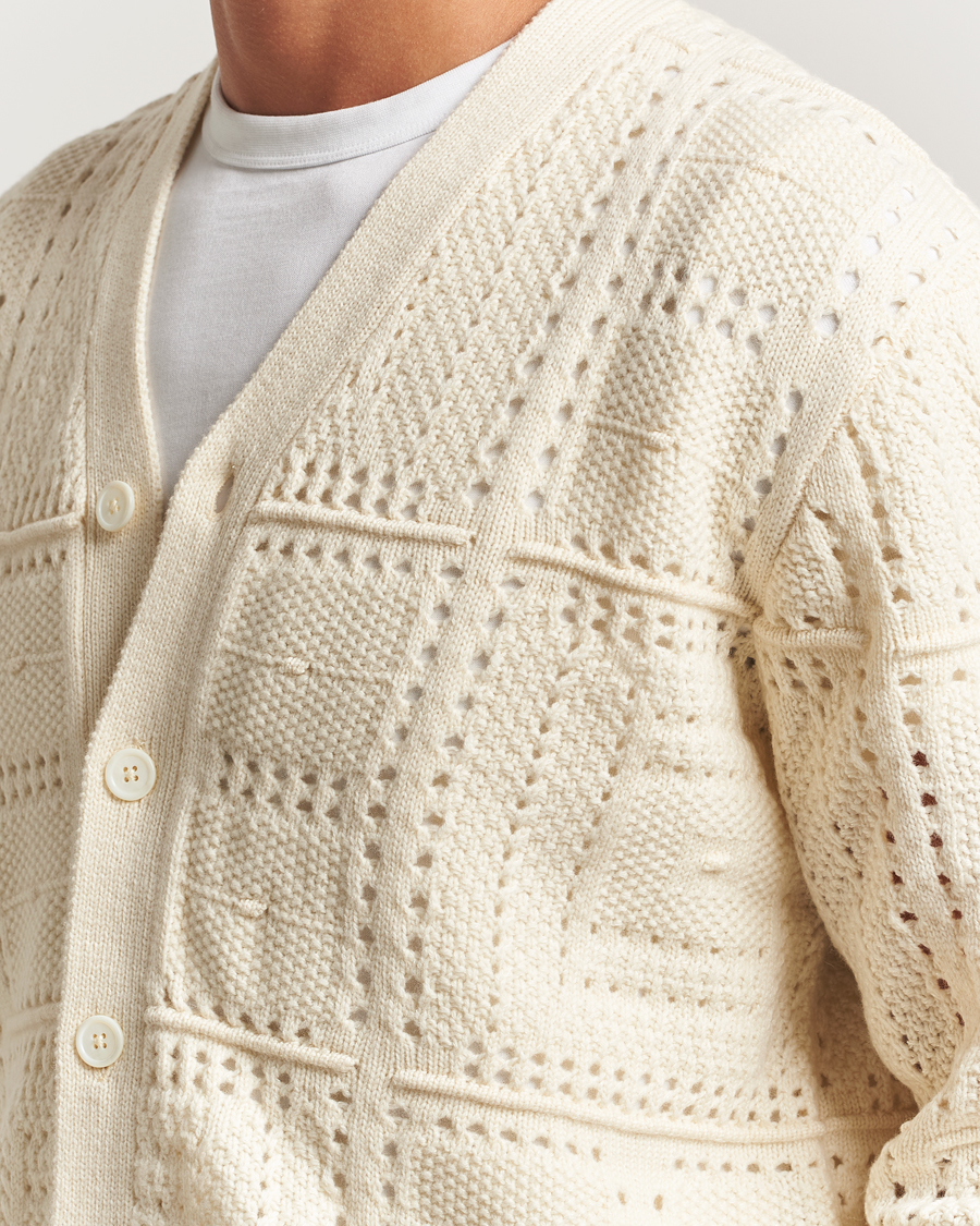 Heren | Truien | NN07 | Tobias Knitted Cardigan Ivory