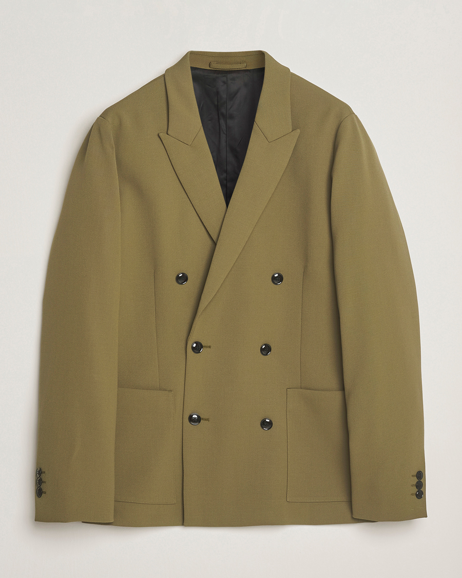 Heren | Blazers | NN07 | Jordin Wool Double Breasted Blazer Firene Green