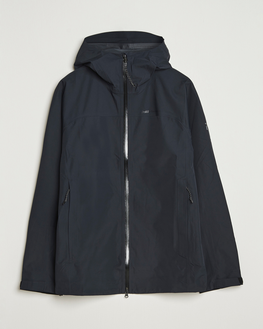 Heren | Jassen | Peak Performance | Treeline Shell Hooded Jacket Black
