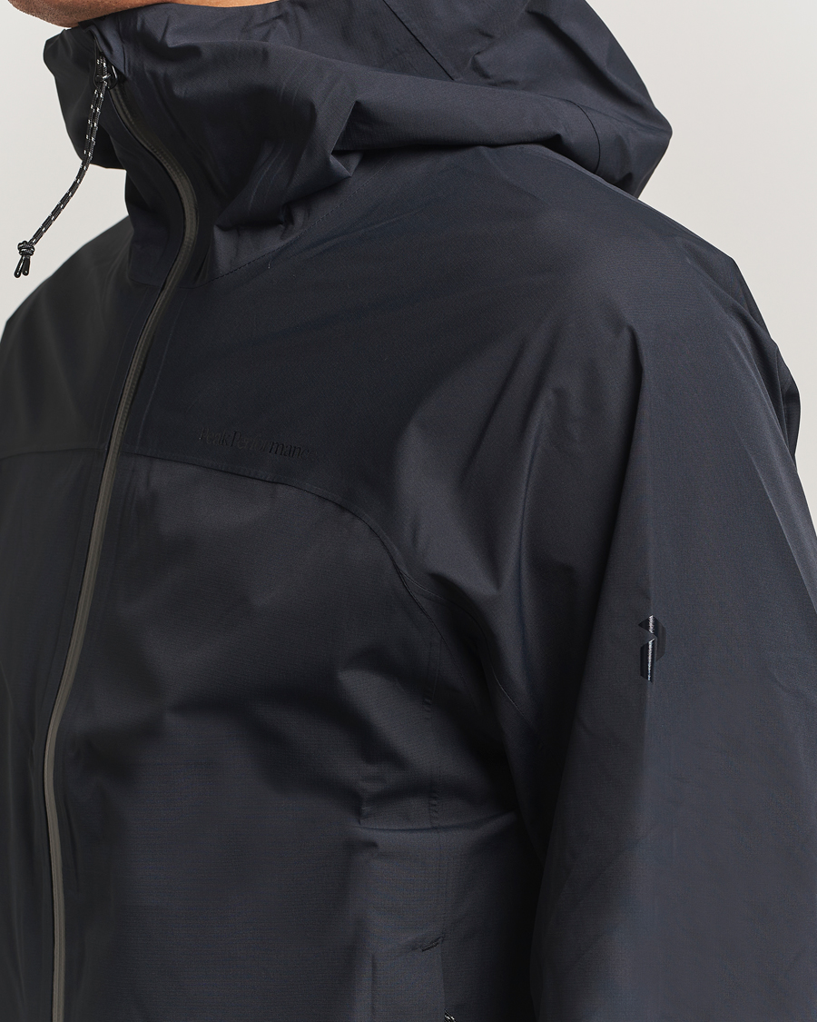 Heren | Jassen | Peak Performance | Treeline Shell Hooded Jacket Black