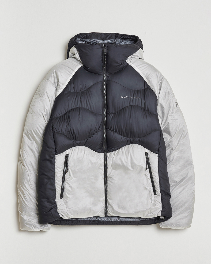 Heren | Jassen | Peak Performance | Helium Diamond Fused Hooded Down Jacket Black/Antarctica