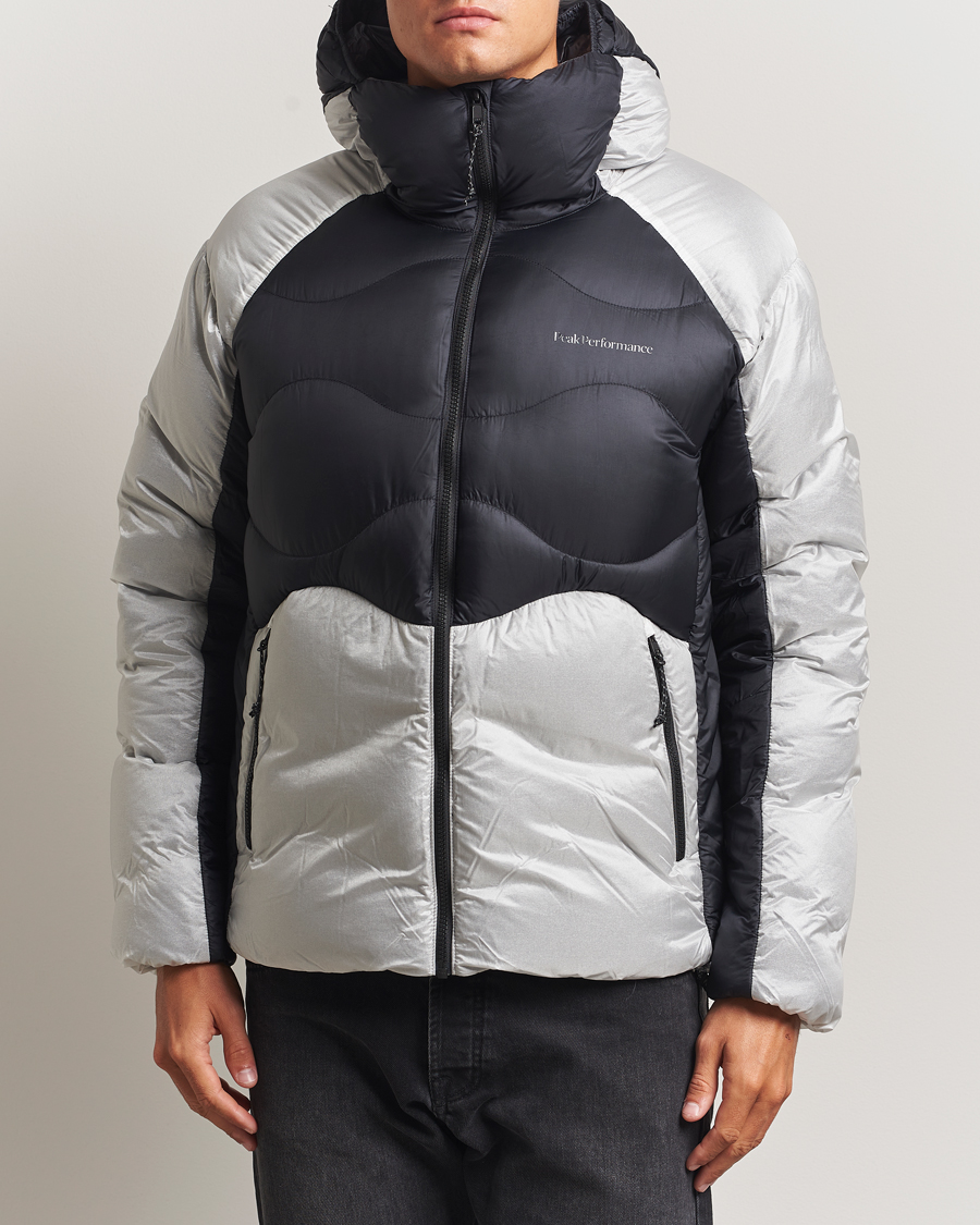 Heren | Jassen | Peak Performance | Helium Diamond Fused Hooded Down Jacket Black/Antarctica