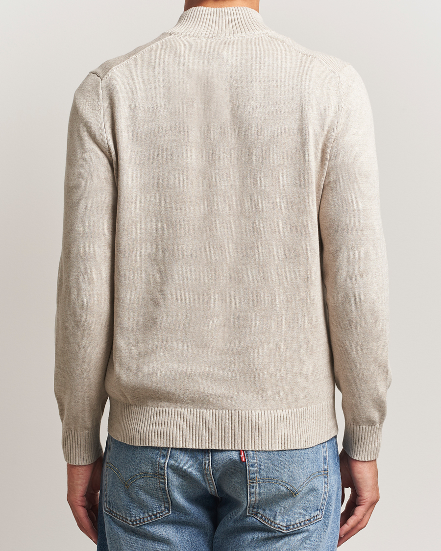 Heren | Truien | Morris | Darmon Half Zip Beige