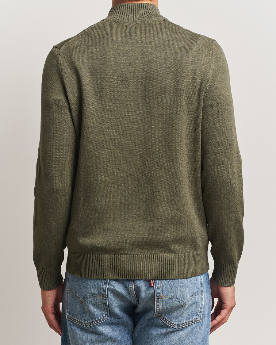 Heren | Truien | Morris | Darmon Half Zip Olive