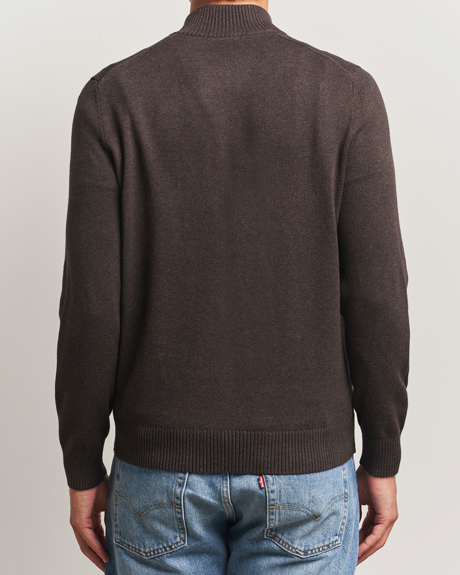 Heren | Truien | Morris | Darmon Half Zip Brown